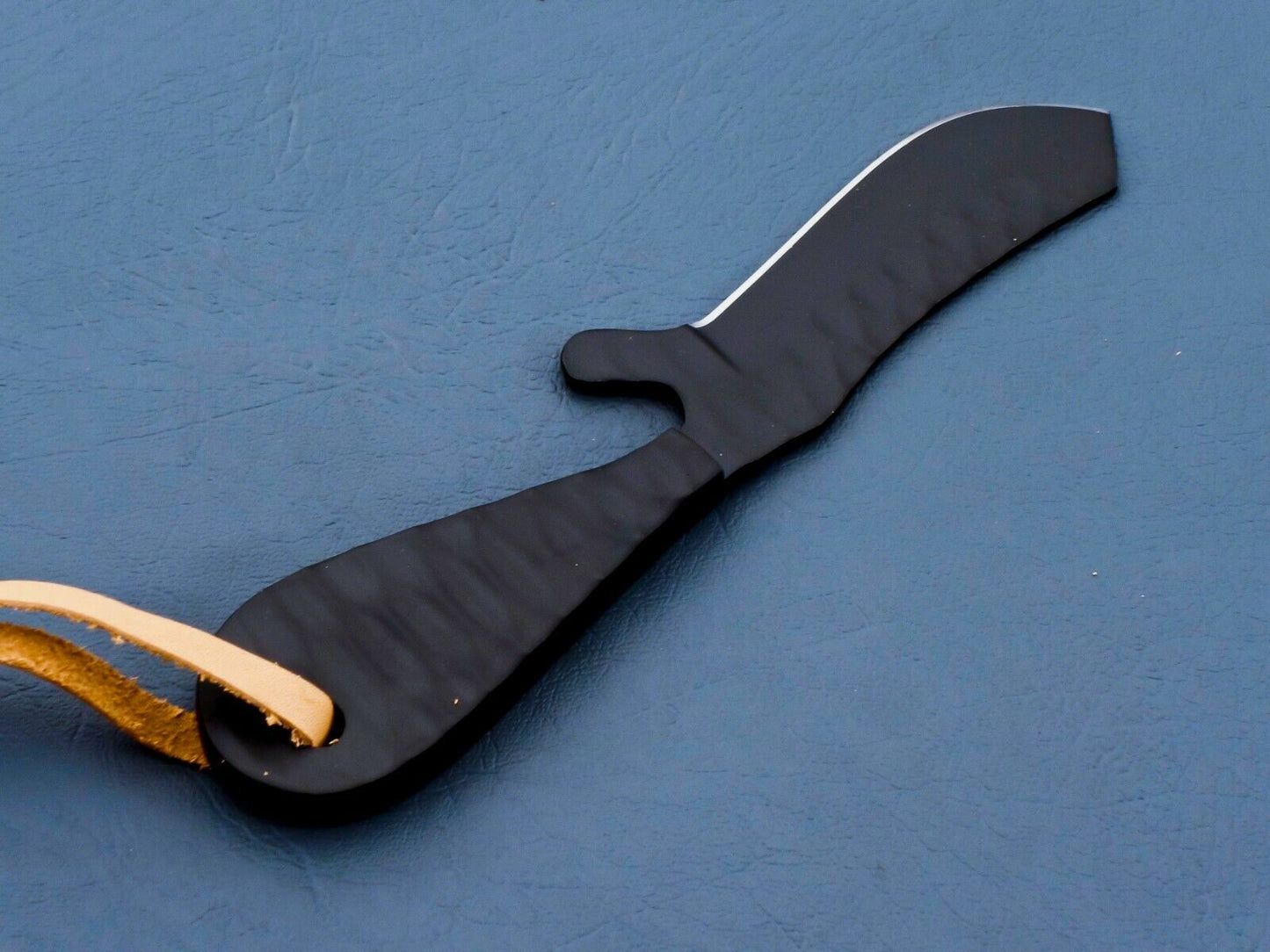 HS-945 Custom Hand Forged 6.00" J2 Tool Steel Ceramic Coating Bull Cutter Knife