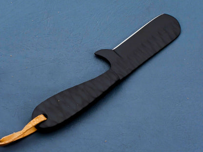 HS-948 Handmade J2 Tool Steel Bull Cutter Knife – Full Tang Fixed Blade, Oil Tempered