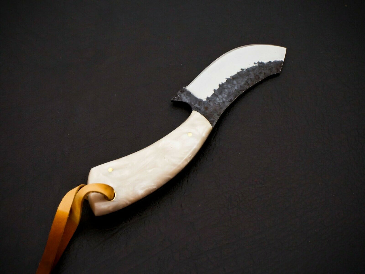 HS-954 Hand Forged Carbon Steel Cowboy Bull Cutter Knife – Full Tang, Gift for Him
