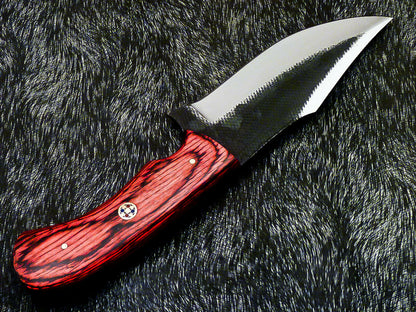 HS-578 Custom Hand Forged High Carbon Real File Steel Blade - 8" Skinning Knife