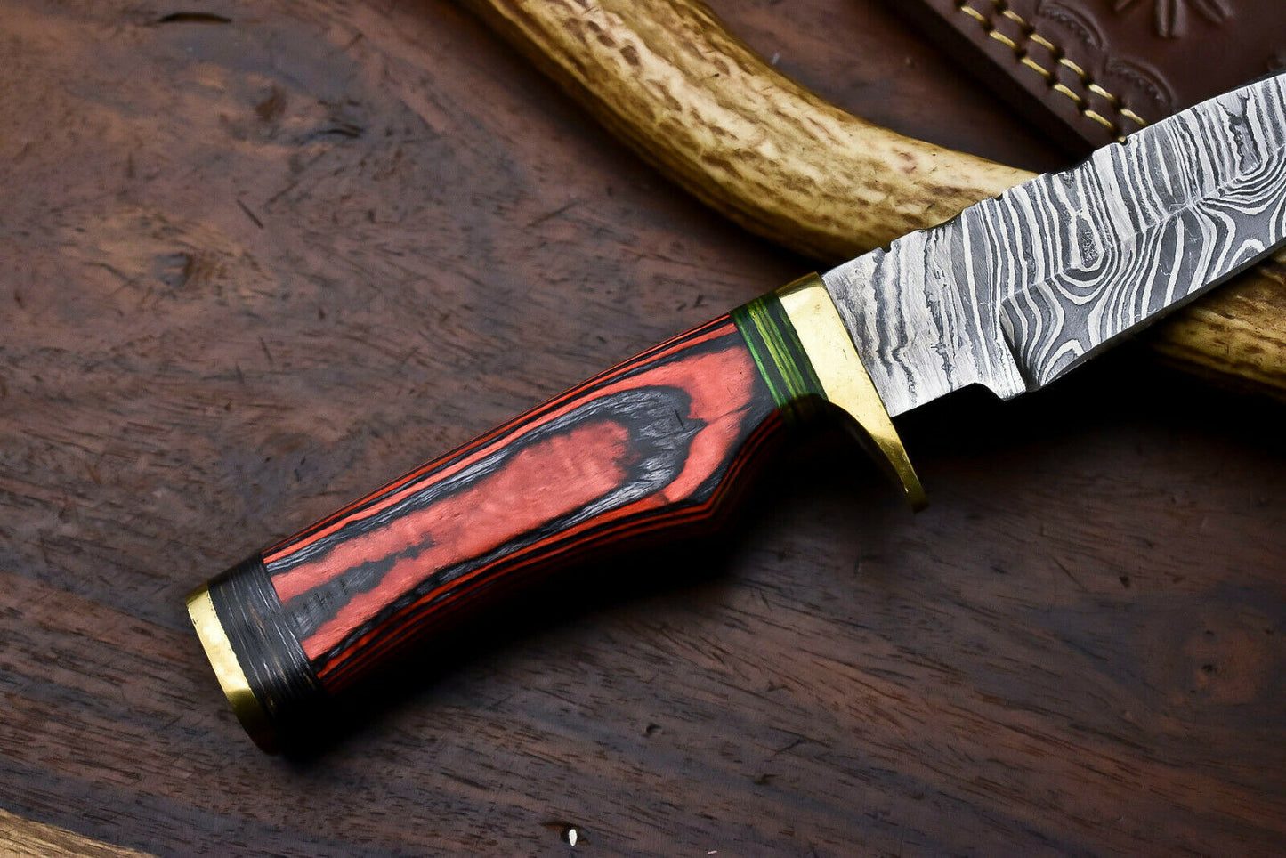 HS-373 ''  Handmade Damascus Steel Blade Hunting Knife