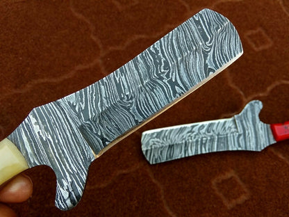 HS-988 Custom Cowboy Knife SET Handmade Rare Damascus Knives