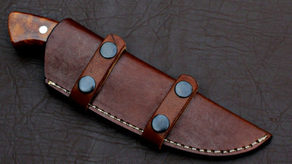 HS-588 CUSTOM HANDMADE DAMASCUS STEEL HUNTING CAMP SKINNER KNIFE