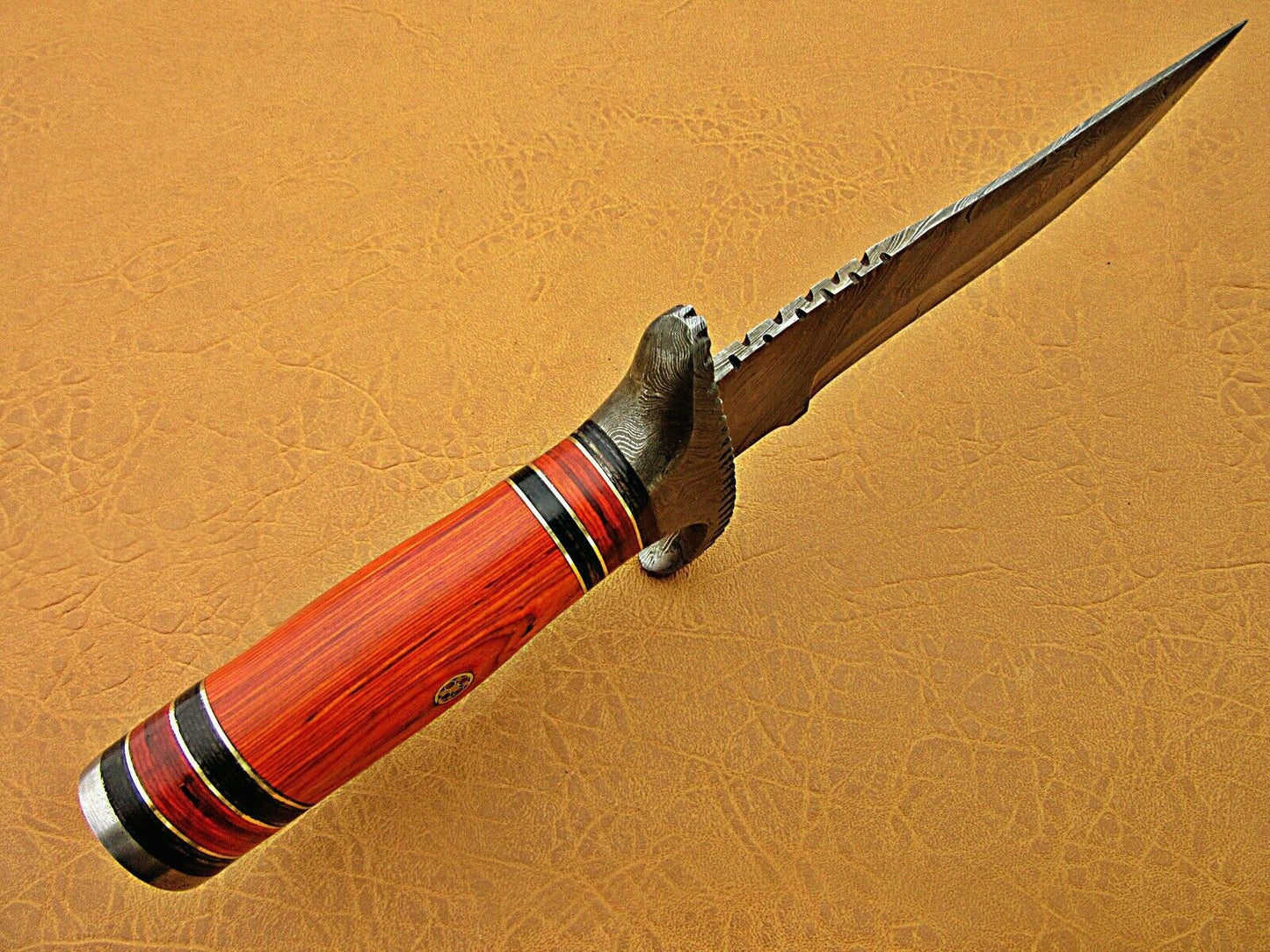HS-467  Custom Handmade Damascus Steel Hunting knife With Micarta Handle Daily Carry