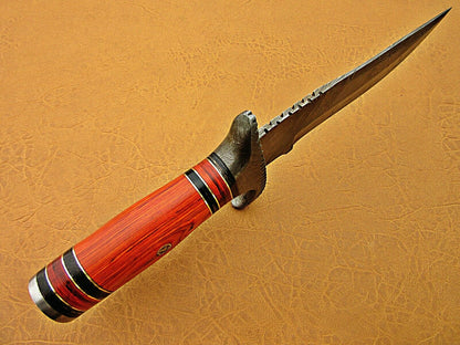 HS-467  Custom Handmade Damascus Steel Hunting knife With Micarta Handle Daily Carry