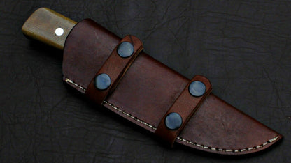 HS-575 CUSTOM HAND FORGED DAMASCUS STEEL HUNTING SKINNER KNIFE