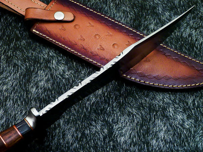 HS-313 Custom Handmade D2 TOOL Steel Blade 15" Bowie Hunting Knife Hard Wood