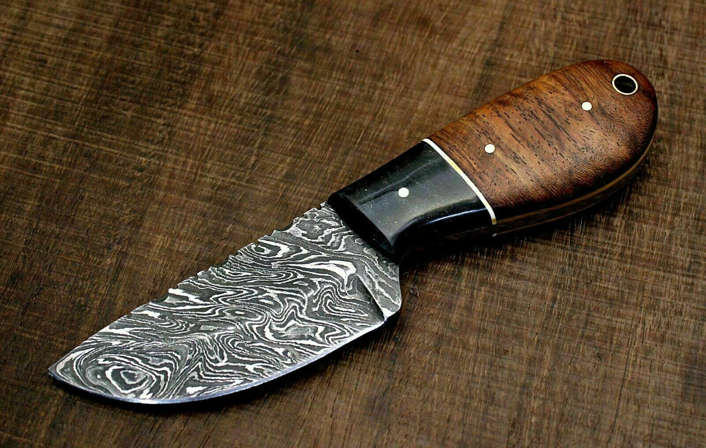 HS-770 Custom Handmade Damascus steel Hunting,Skinner Knife Handle Rose Wood