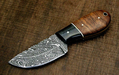 HS-770 Custom Handmade Damascus steel Hunting,Skinner Knife Handle Rose Wood