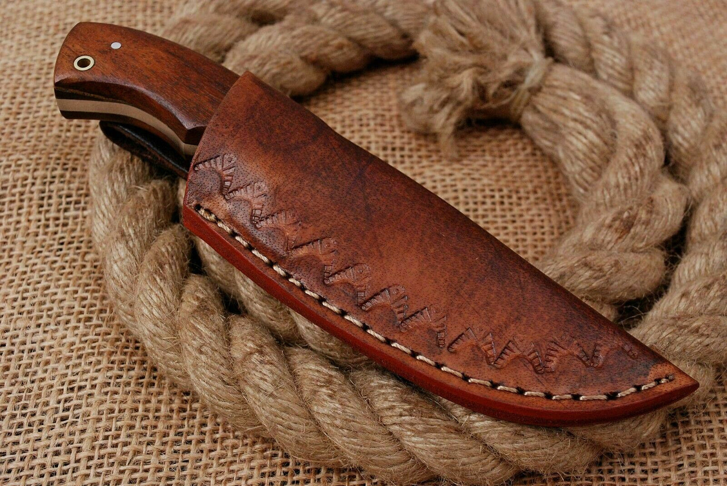 HS-749  6.0'' Custom Handmade High Carbon Mini Skinner Knife With Wood Handle