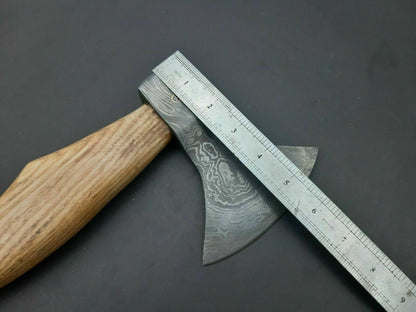 Damascus Tomahawk Axe – Olive Wood Handle | 512 Layers | HS-1023