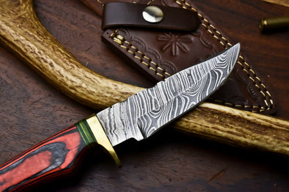 HS-373 ''  Handmade Damascus Steel Blade Hunting Knife