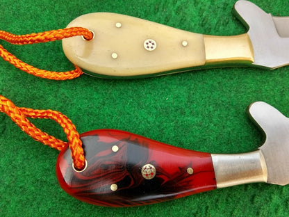 HS-985 Custom Handmade Cowboy Knife Set Outdoor Hunting Rare Tool Steel