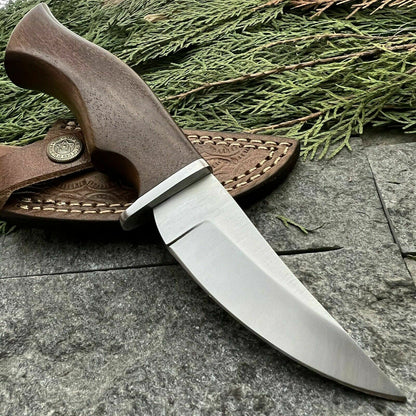 HS-386 '' Custom Handmade D2 Steel Hunting Skinner Sharp Blade Knife W/Sheath