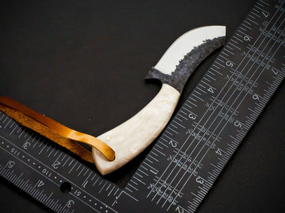 HS-954 Hand Forged Carbon Steel Cowboy Bull Cutter Knife – Full Tang, Gift for Him