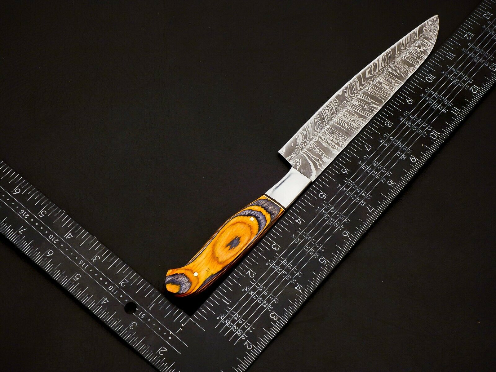 5 pcs Damascus knife set chef knife slicing knife utility knife set