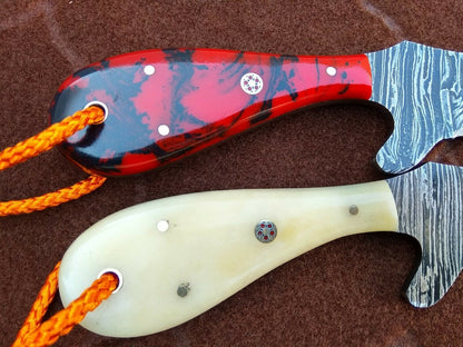 HS-988 Custom Cowboy Knife SET Handmade Rare Damascus Knives
