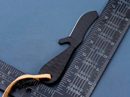 HS-945 Custom Hand Forged 6.00" J2 Tool Steel Ceramic Coating Bull Cutter Knife