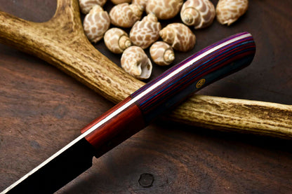 HS-282 Hand Made Damascus Steel Blade Chef Kitchen Full Tang Knife | Hard Wood