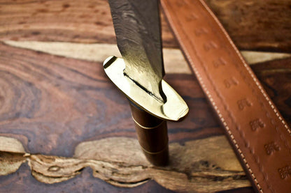 HS-1094 | 26.0" HUGE!!! Custom Hand Made Damascus Steel Blade Sword | WALNUT WOOD