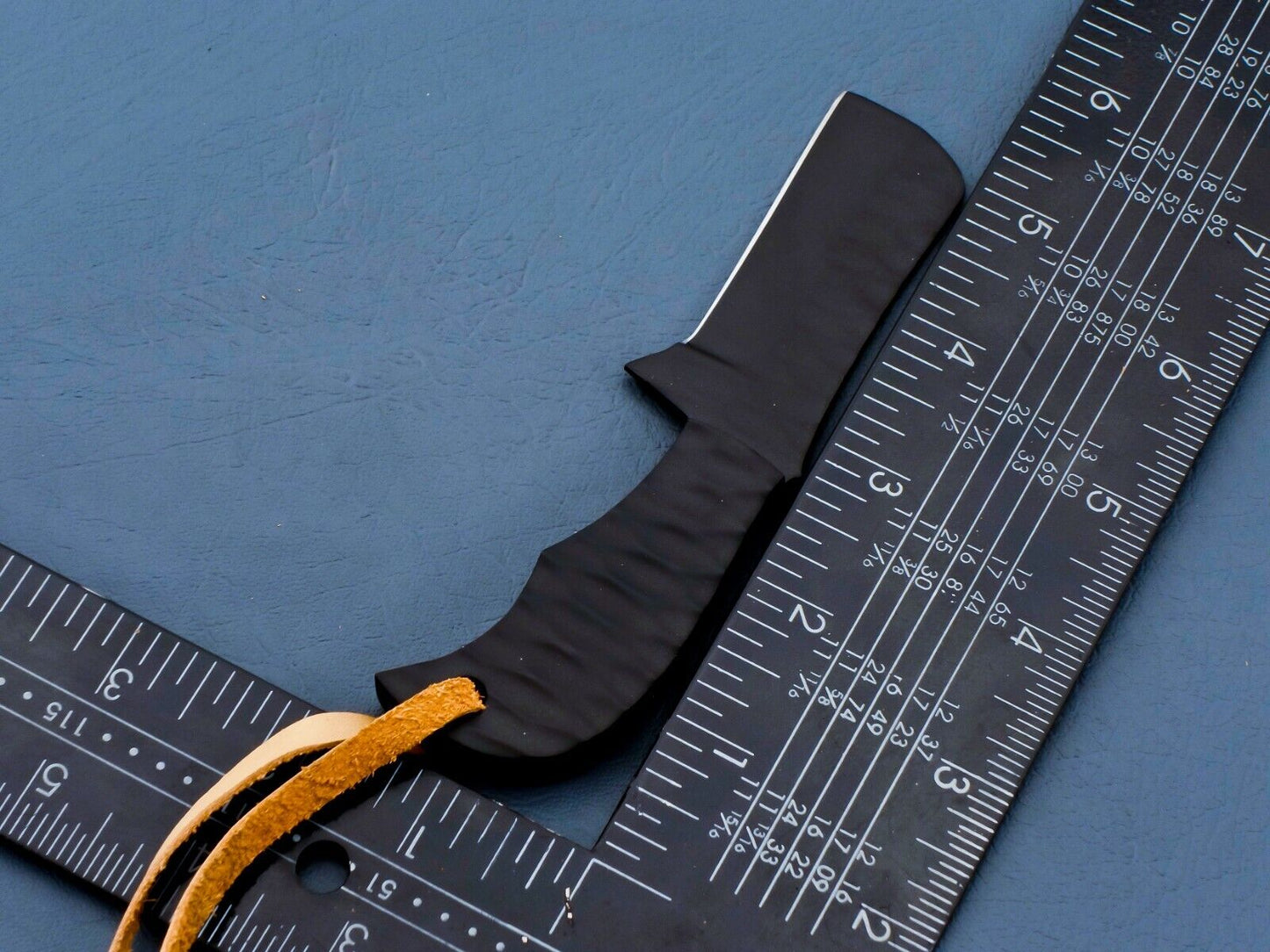 HS-950 Compact J2 Steel Bull Cutter Knife – 5 Inch, Ceramic Coated, Leather Sheath