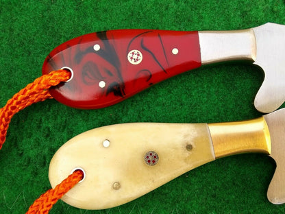 HS-985 Custom Handmade Cowboy Knife Set Outdoor Hunting Rare Tool Steel