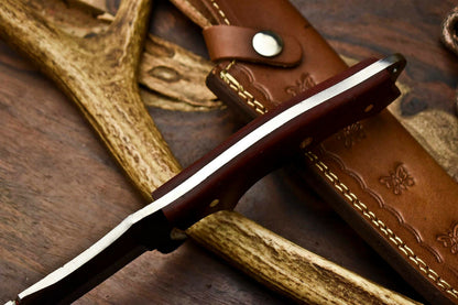 HS-927 Custom Handmade Stainless Steel Tracker Knife - Beautiful Hard Wood Handle