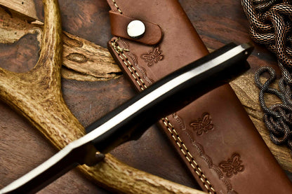 HS-926 Custom Handmade Stainless Steel Tracker Knife - Beautiful Hard Wood Handle