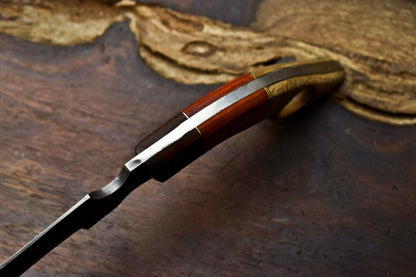 HS-897 Cutlery Salvation Handmade Damascus Hunting Blade Karambit Full Tang Knife