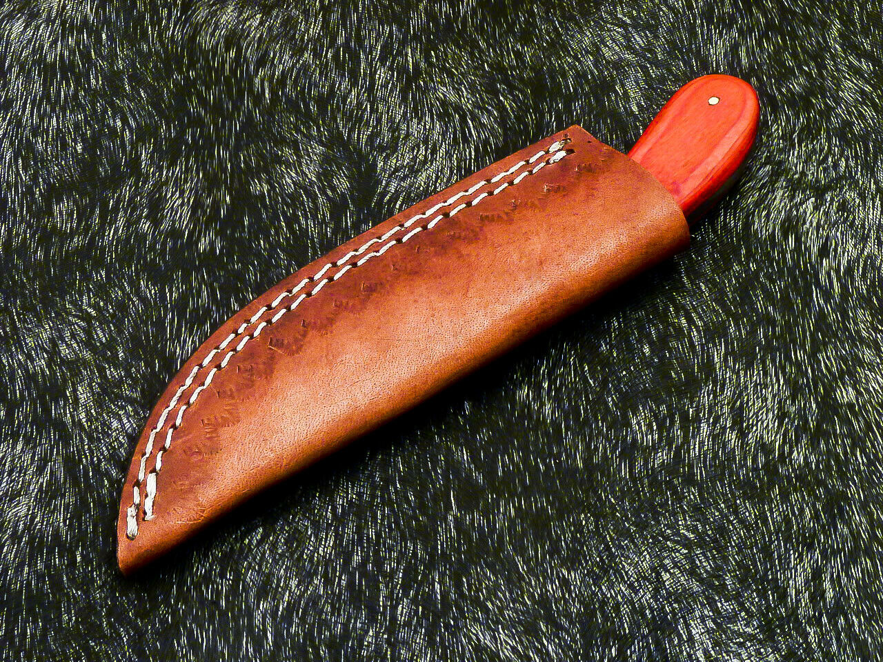 HS-582 Custom Hand Forged Damascus Steel 8" Hunting Knife - Pakka Wood