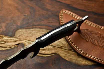 HS-904 Custom Handmade Damascus Hunting Blade Karambit Camping Full Tang Knife Gifts