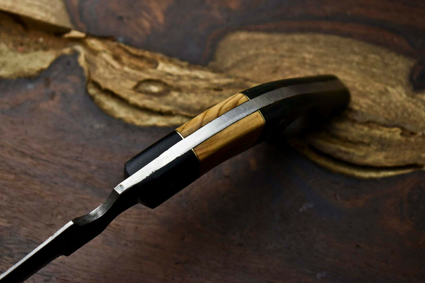 HS-896 Handmade Damascus Hunting Blade Karambit Full Tang Knife