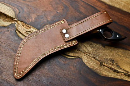 HS-898 Handmade Damascus Hunting Blade Karambit Full Tang Knife