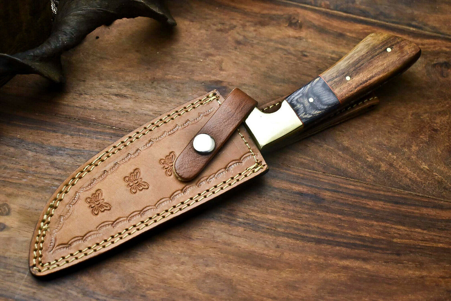 HS-399'' Custom Hand Made D2 Tool Steel Blade Full Tang Camping Knife