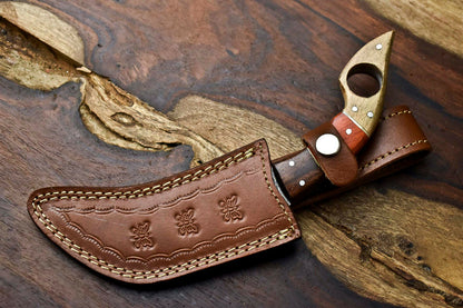 HS-897 Cutlery Salvation Handmade Damascus Hunting Blade Karambit Full Tang Knife