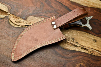 HS-904 Custom Handmade Damascus Hunting Blade Karambit Camping Full Tang Knife Gifts