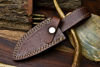 HS-373 ''  Handmade Damascus Steel Blade Hunting Knife