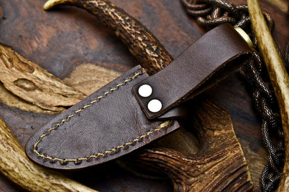 HS-717 Custom Handmade Awesome Wood Handle Damascus Steel Skinner Knife - Best Price