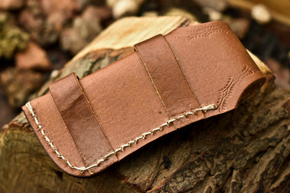 Custom Handmade Damascus Steel Pocket Folding Knife - Beautiful Resin Handle