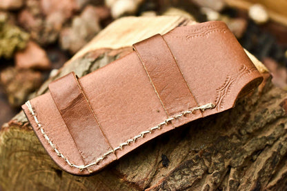 Custom Handmade Damascus Steel Pocket Folding Knife - Beautiful Hard Wood Handle