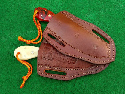 HS-985 Custom Handmade Cowboy Knife Set Outdoor Hunting Rare Tool Steel
