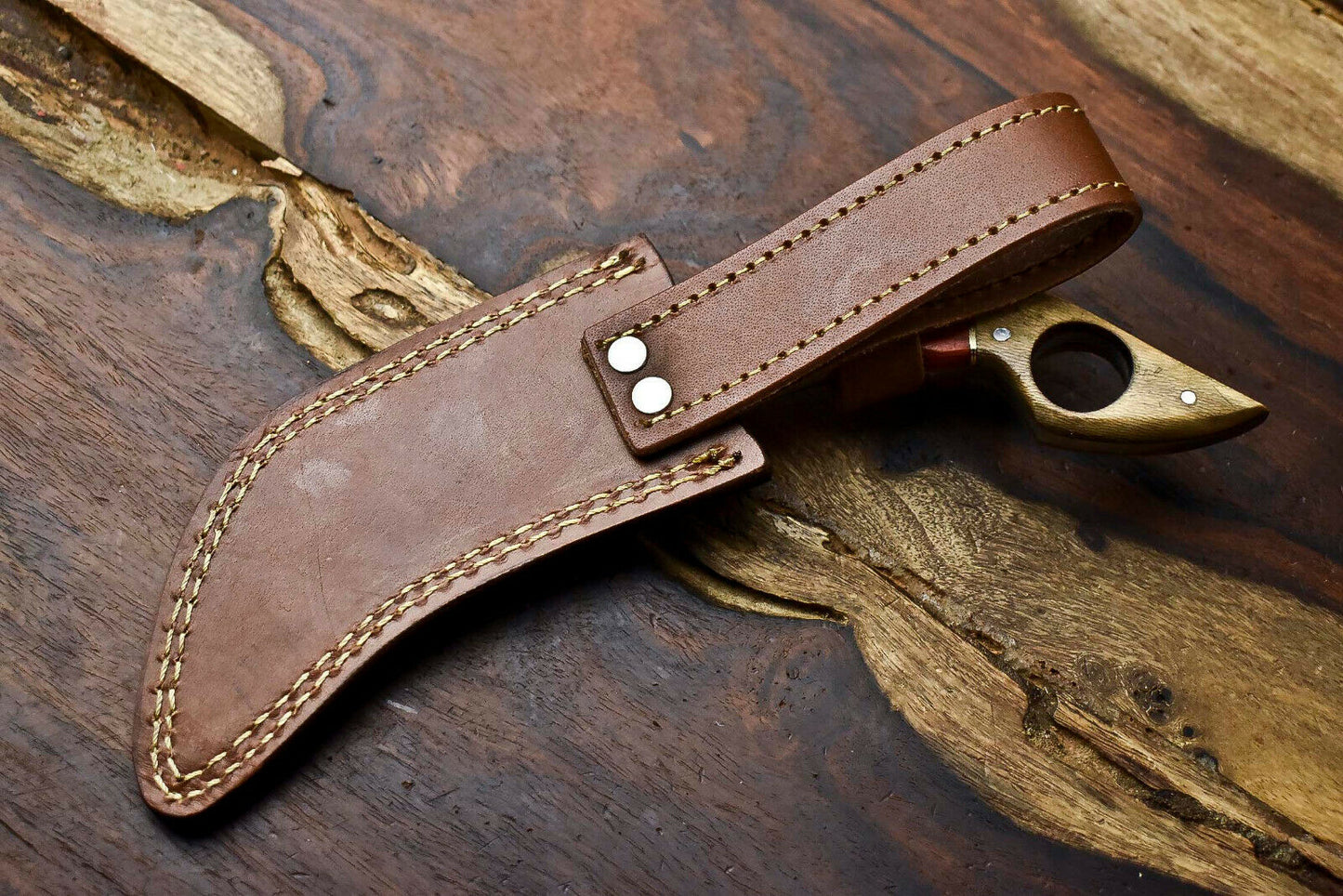 HS-897 Cutlery Salvation Handmade Damascus Hunting Blade Karambit Full Tang Knife