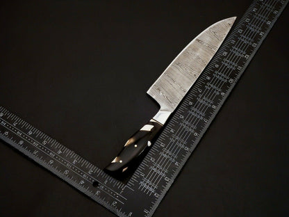 HS-100 Handmade Damascus Steel Chef Knife Set – Full Tang, 288 Layers, Leather Sheath