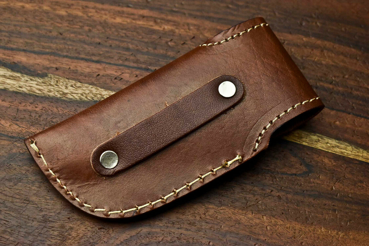 Custom Handmade Damascus Steel Blade Liner-Lock Pocket Folding Knife| Ram Horn