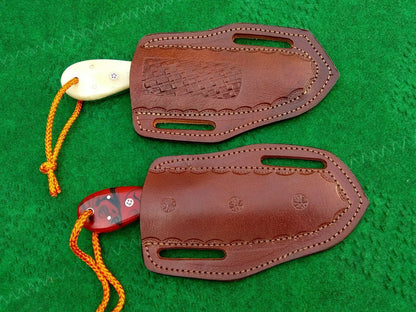 HS-985 Custom Handmade Cowboy Knife Set Outdoor Hunting Rare Tool Steel