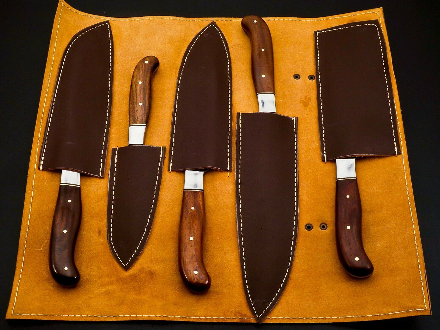 Damascus Steel Chef Knife Set – Full Tang | HS-101