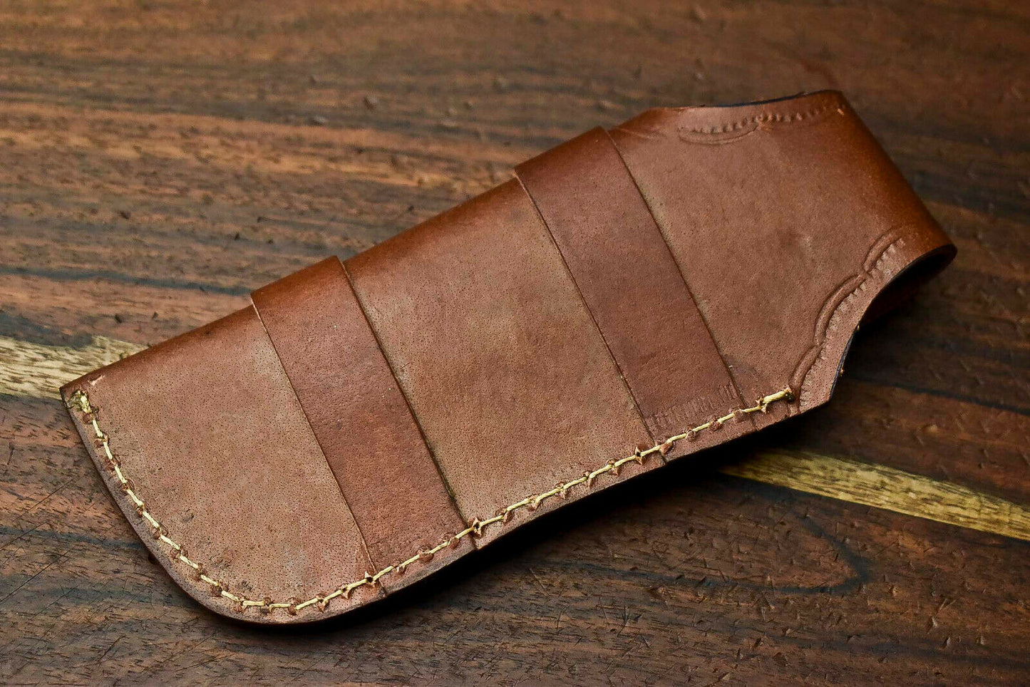 HS-1140 Custom Handmade Damascus Steel Blade Liner-Lock Pocket Folding Knife| CAMEL BONE