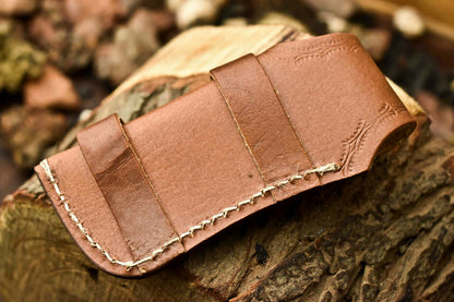 |Custom Handmade Damascus Steel Pocket Folding Knife - Beautiful Resin Handle
