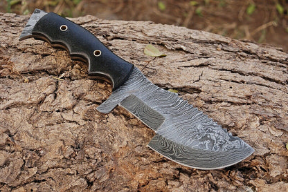 HS-939 Custom Handmade Damascus Hunting Tracker Knife With Micarta Sheet Handle