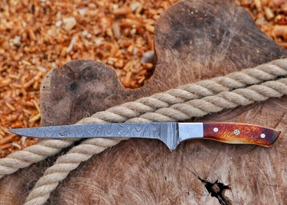 Damascus Fillet Knife – Camping, Hunting & Fishing | HS-1045
